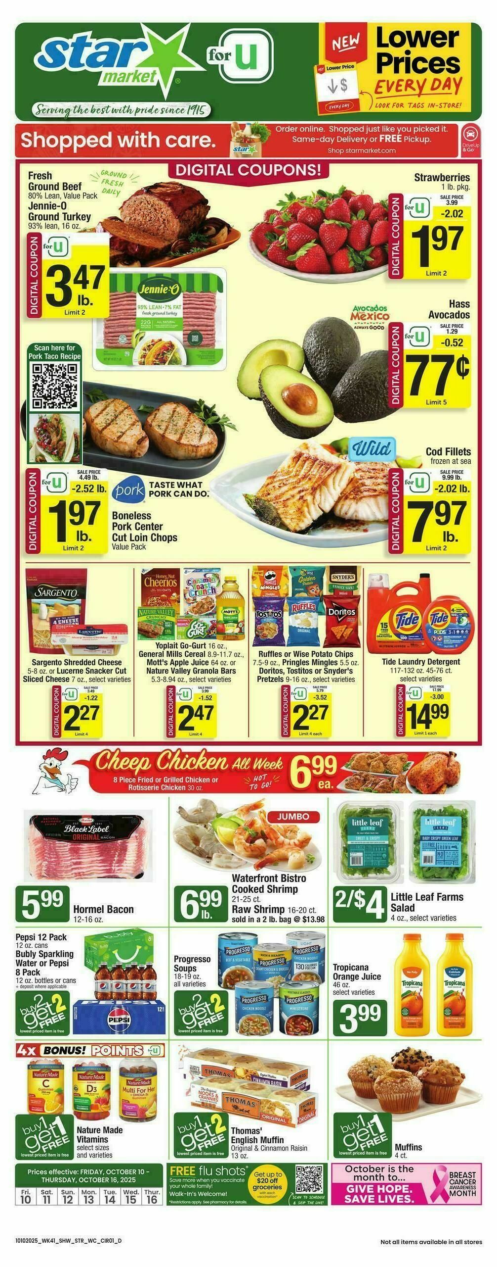 Star Market Weekly Ad from October 10