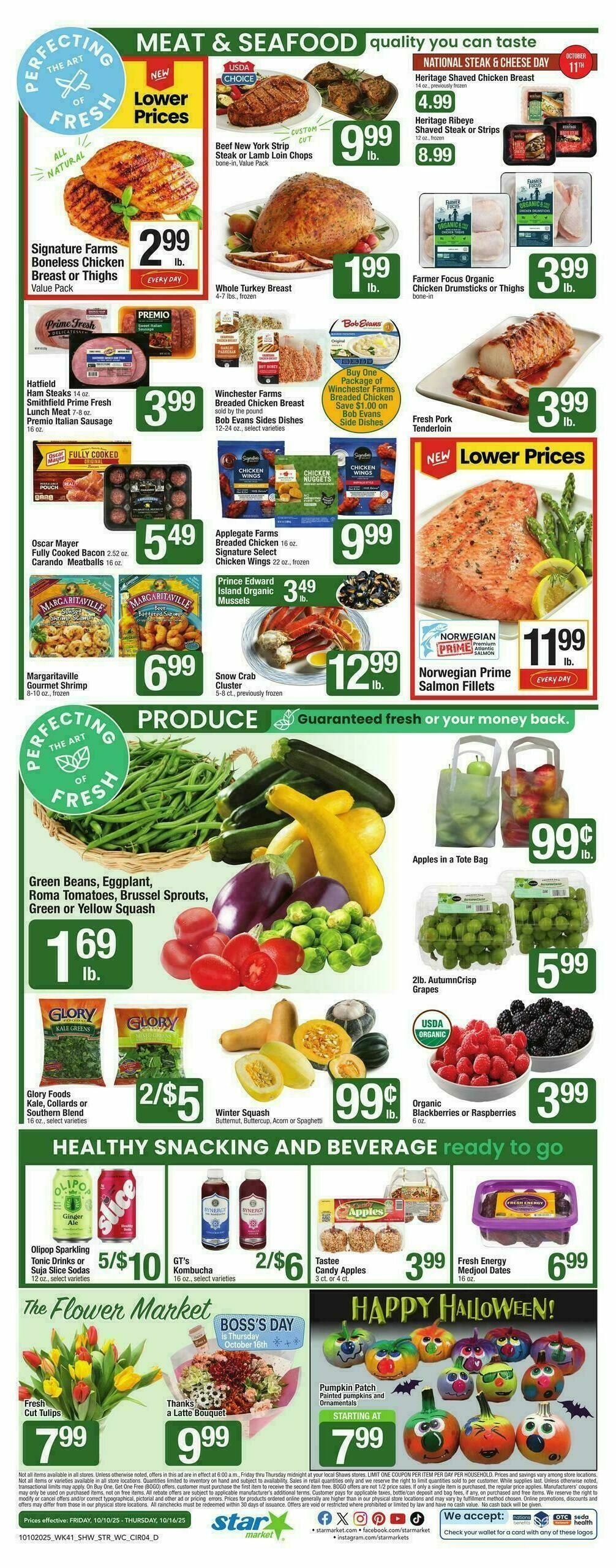 Star Market Weekly Ad from October 10