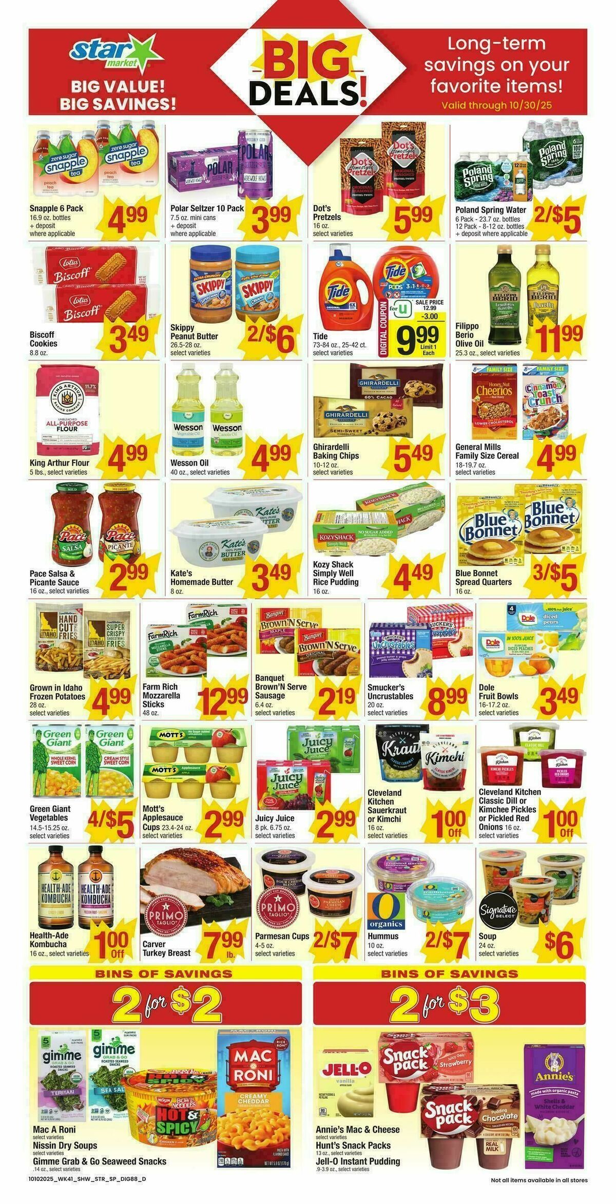 Star Market Weekly Ad from October 10