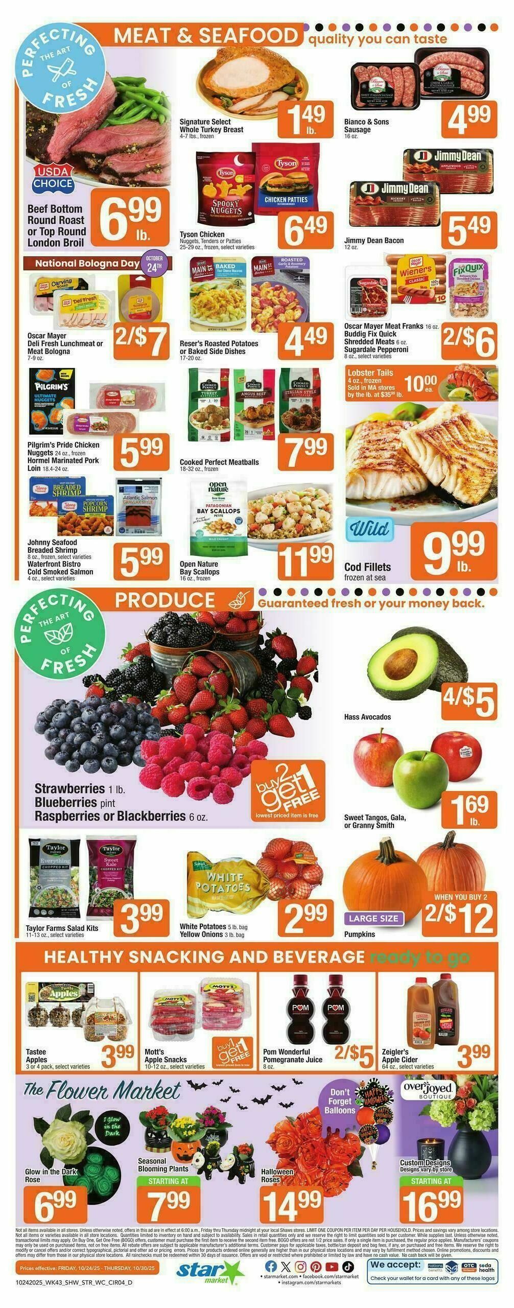 Star Market Weekly Ad from October 24