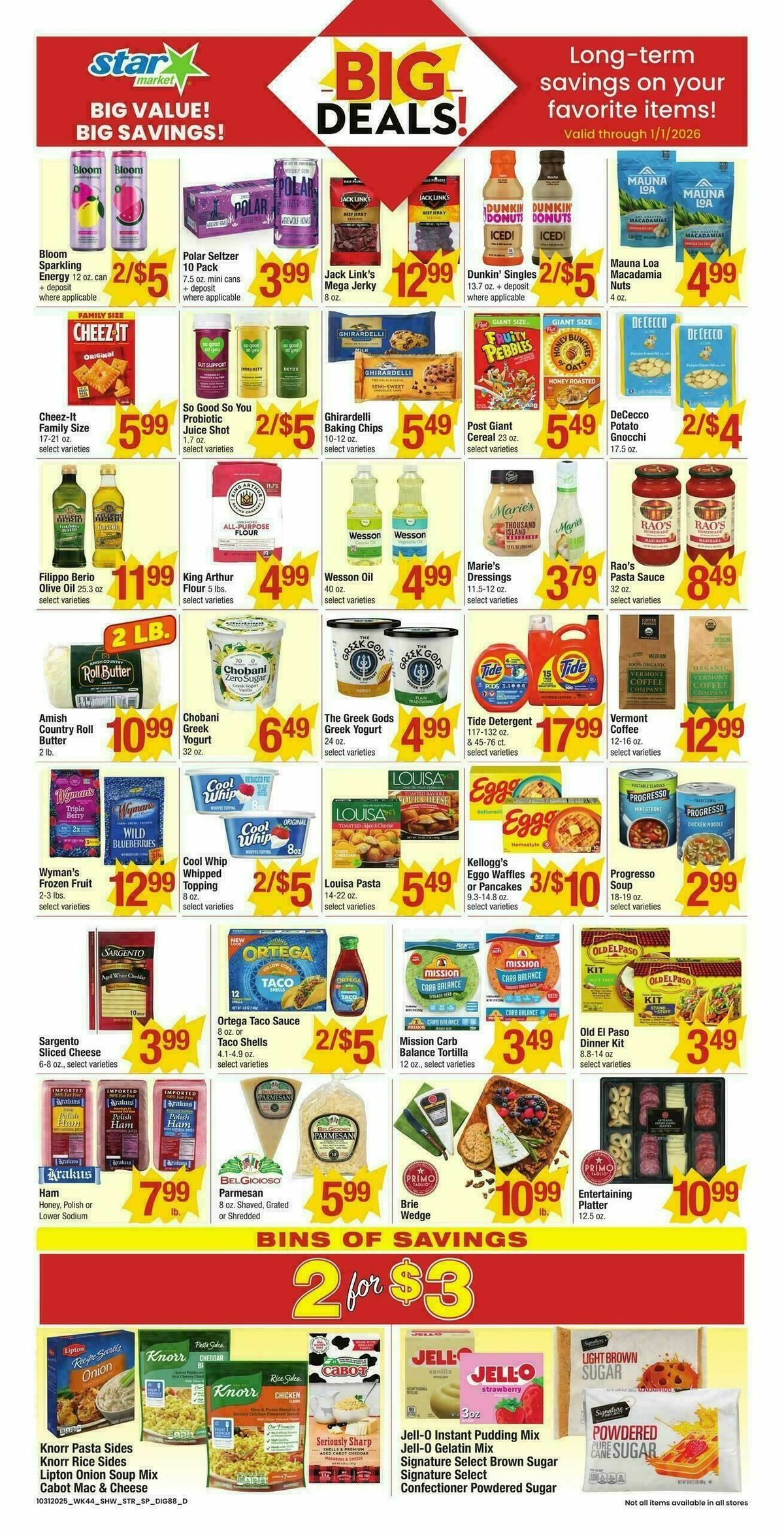 Star Market Weekly Ad from October 31