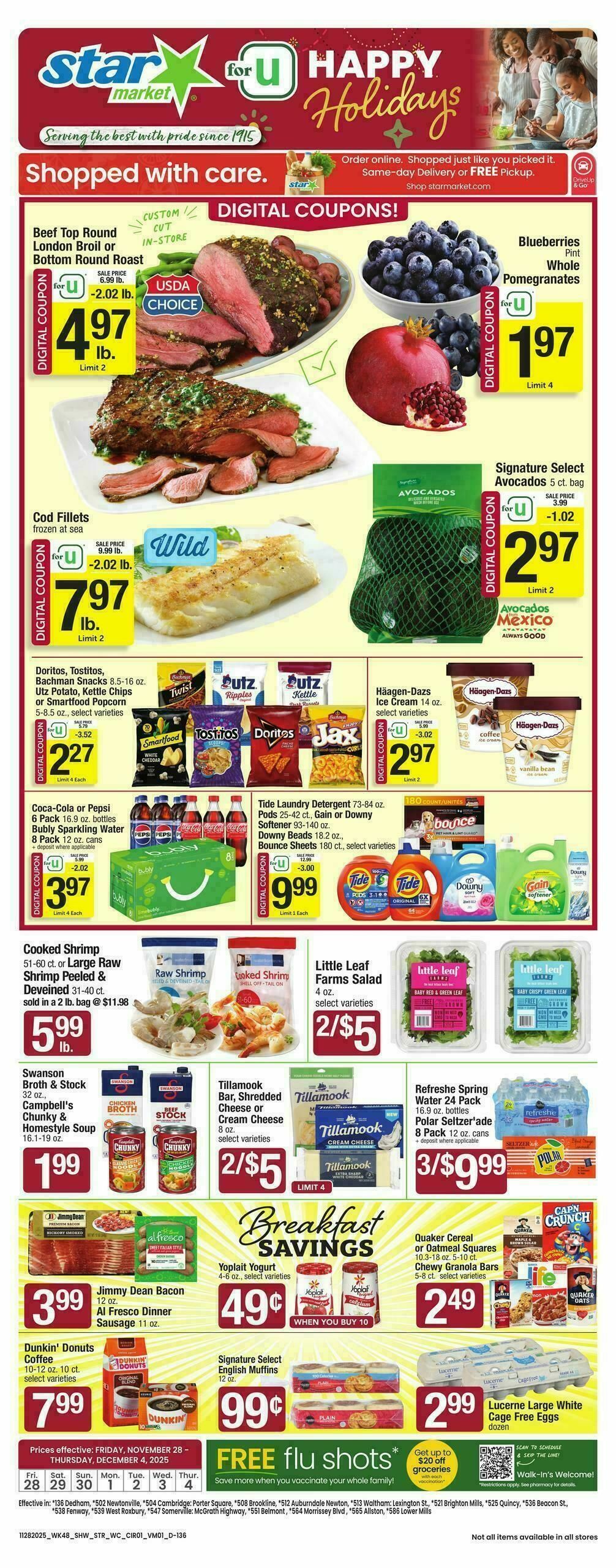 Star Market Weekly Ad from November 28