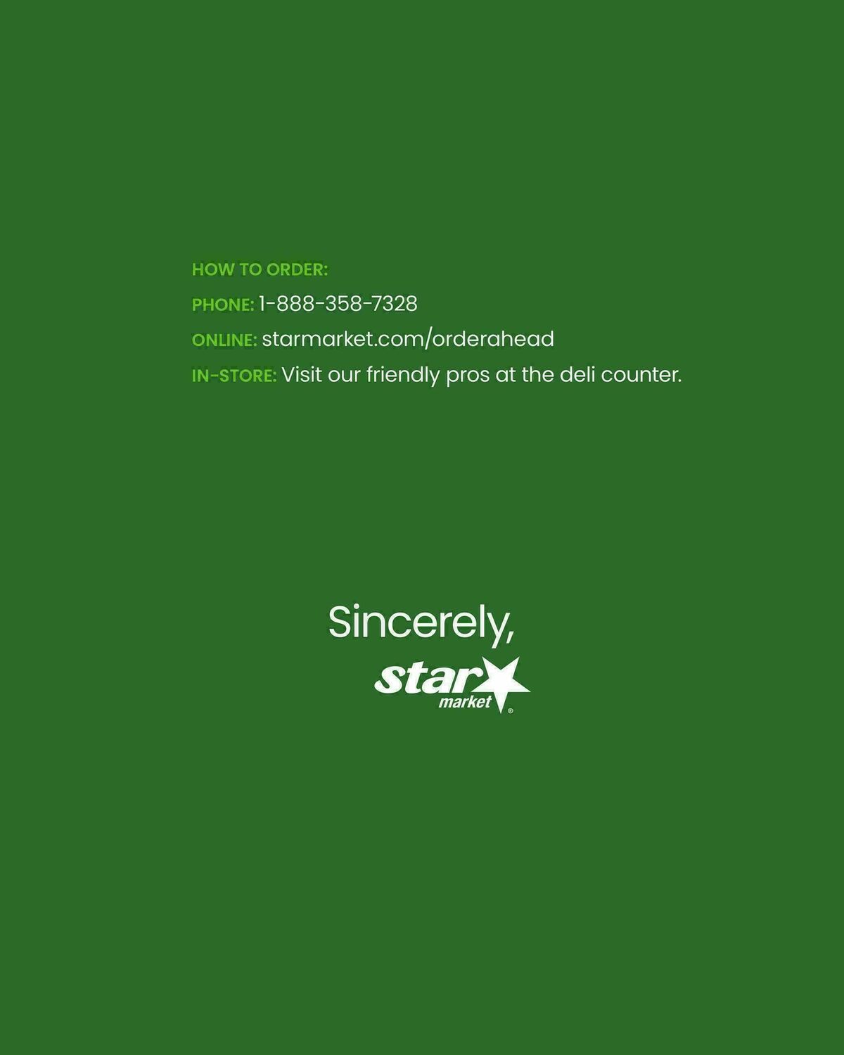 Star Market Entertaining Guide Weekly Ad from November 28