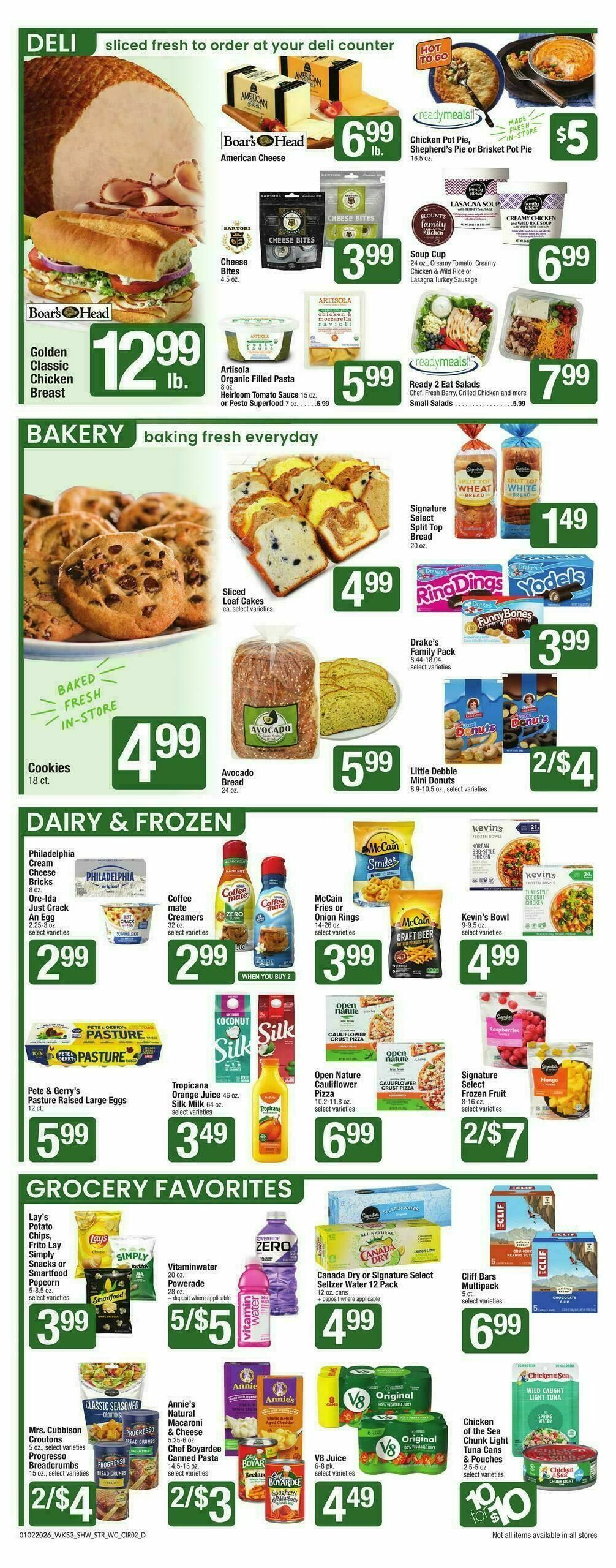 Star Market Weekly Ad from January 2