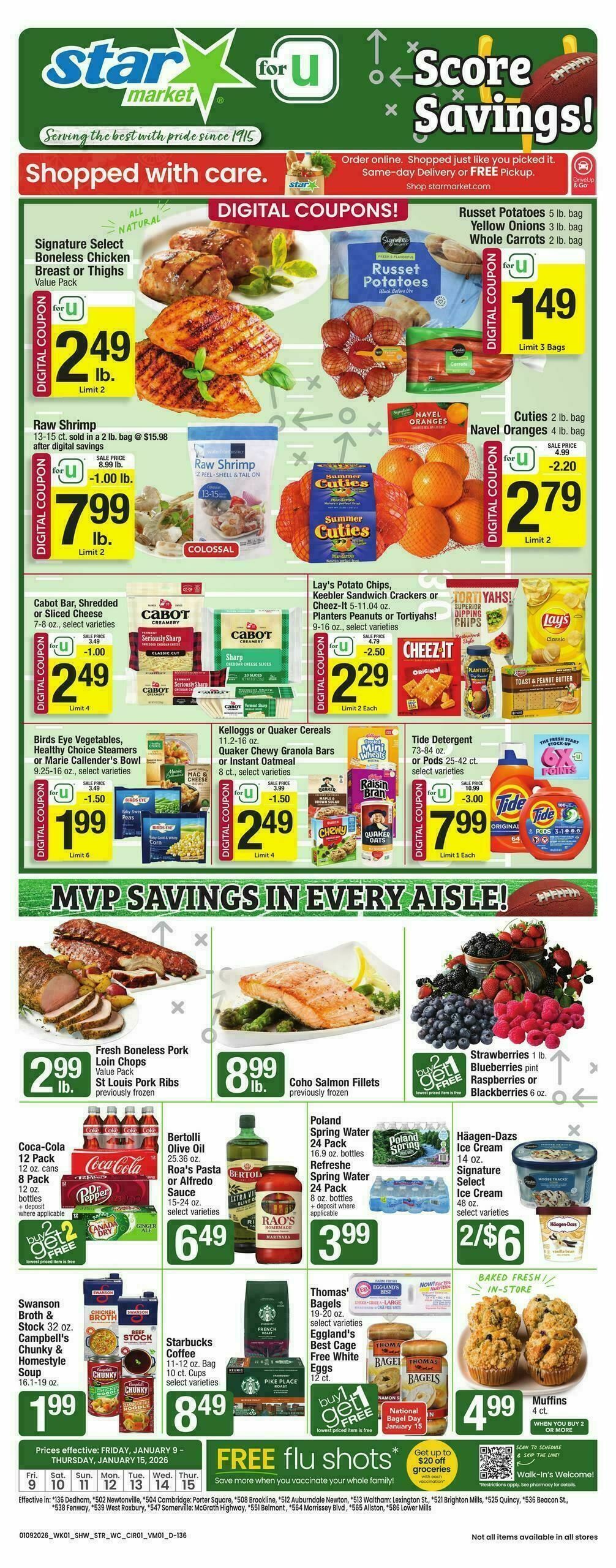 Star Market Weekly Ad from January 9