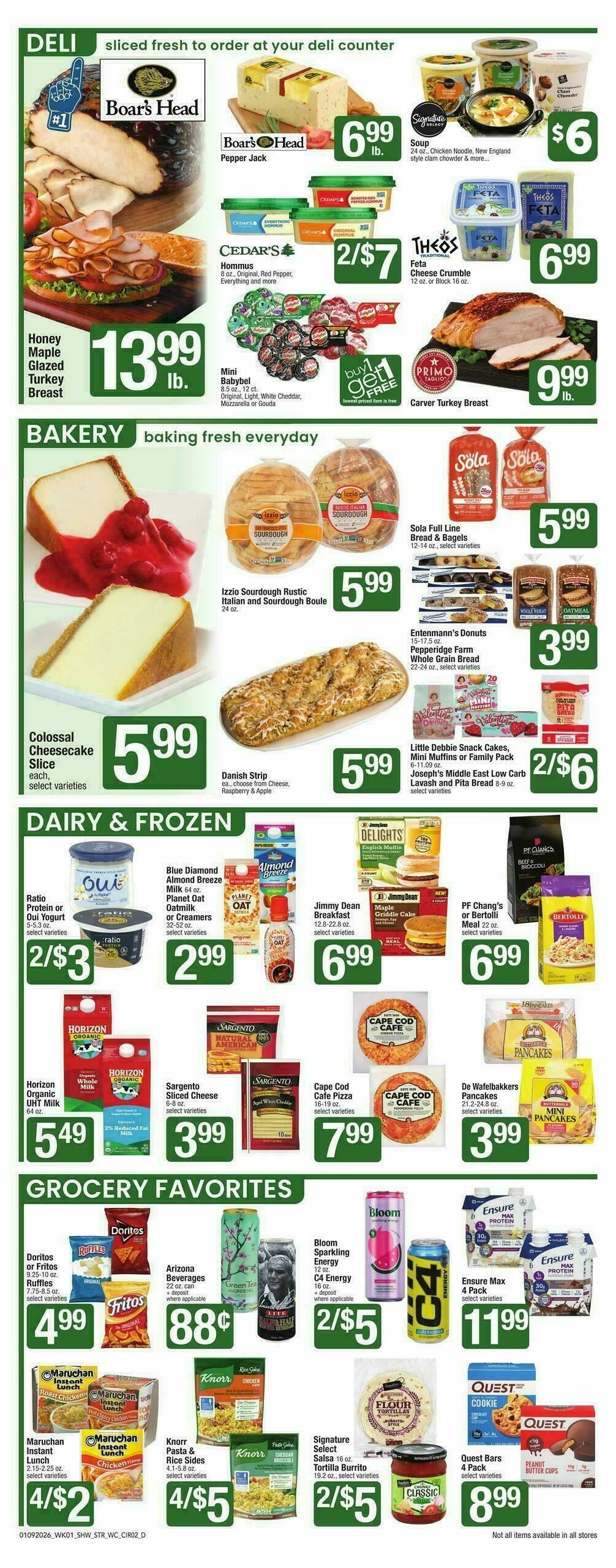 Star Market Weekly Ad from January 9