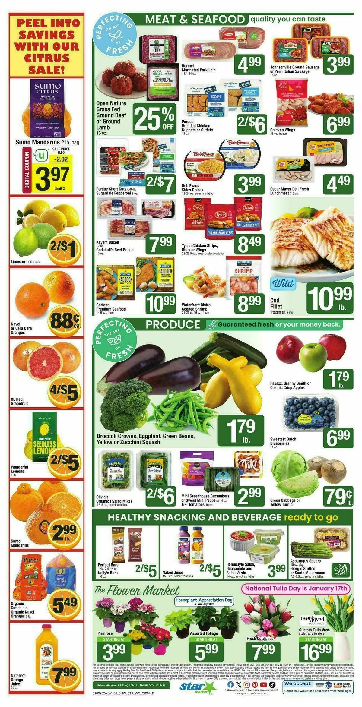 Star Market Weekly Ad from January 9
