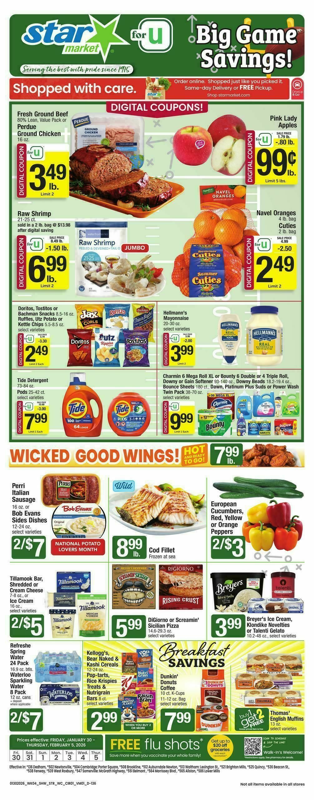 Star Market Weekly Ad from January 30