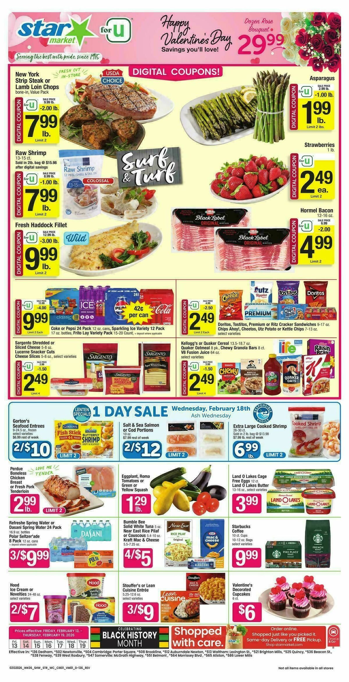 Star Market Weekly Ad from February 13