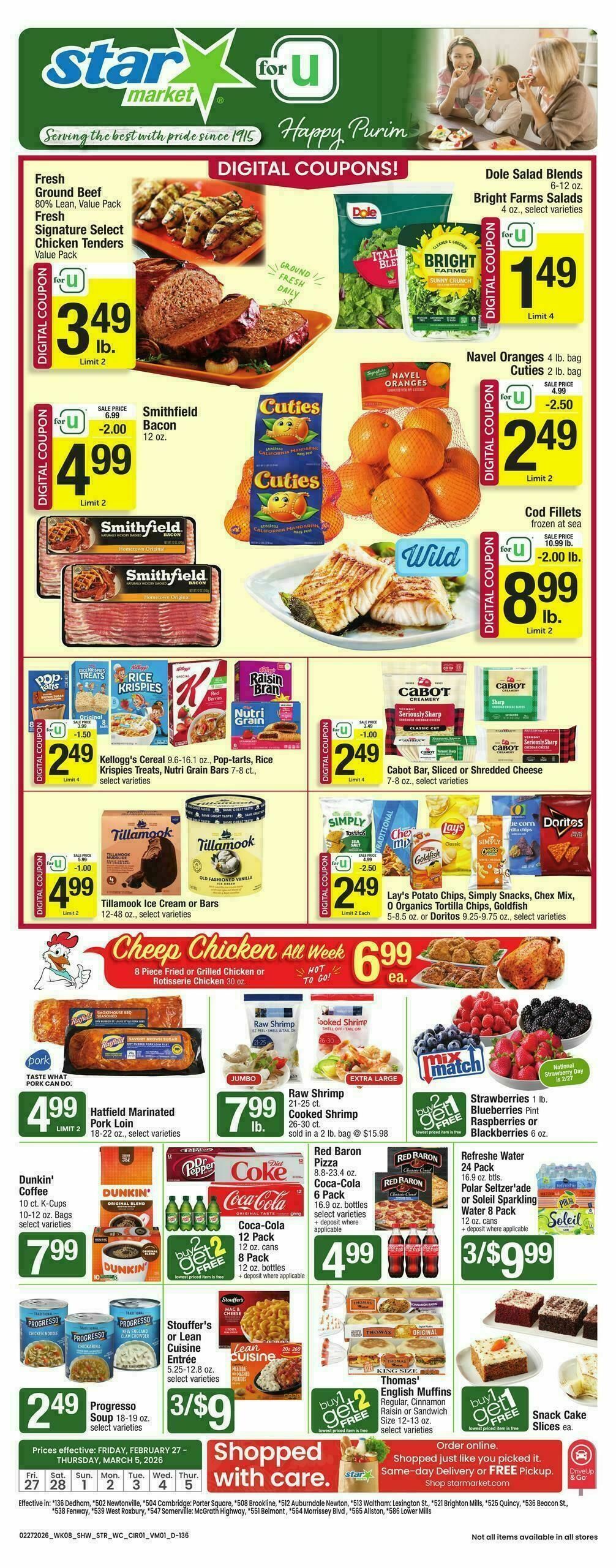 Star Market Weekly Ad from February 27