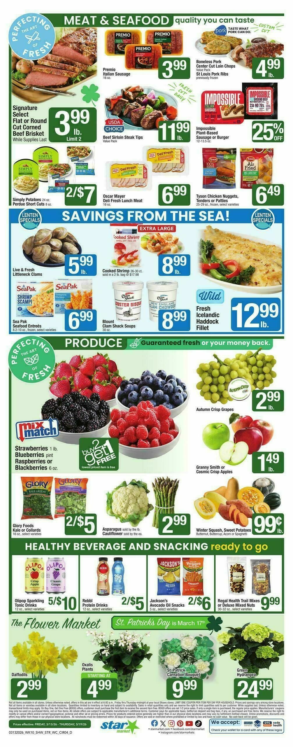 Star Market Weekly Ad from March 13