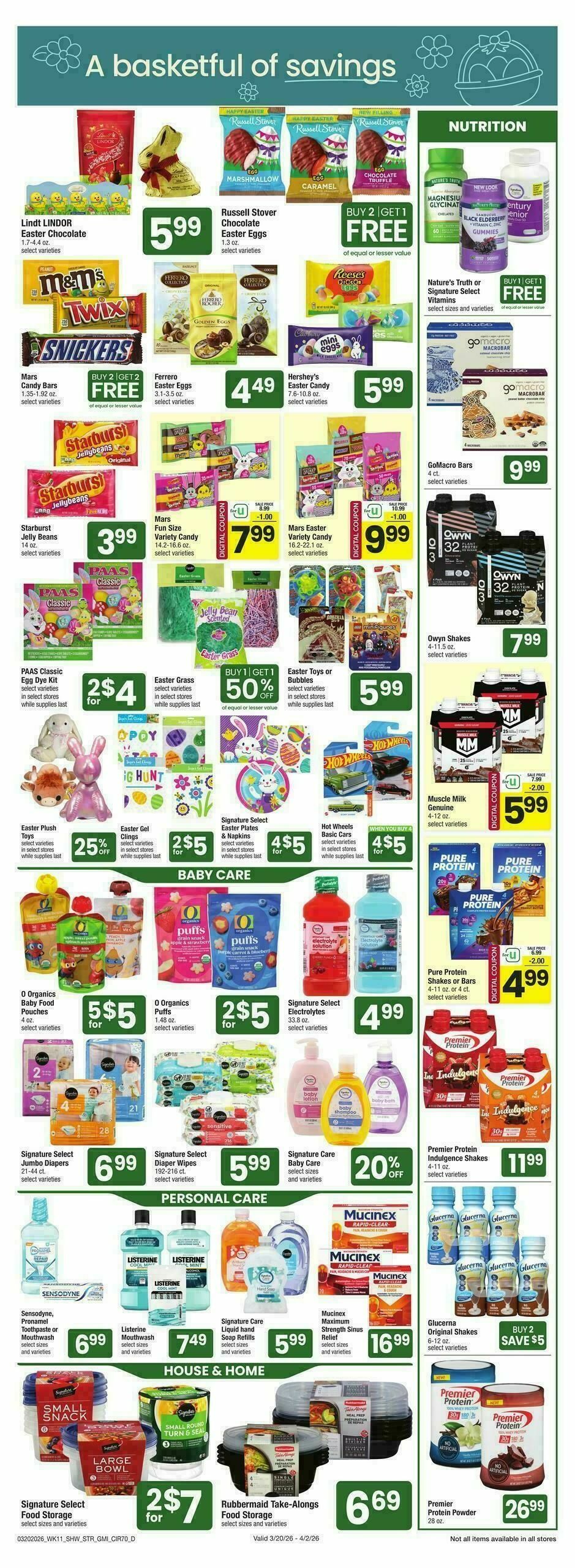 Star Market Weekly Ad from March 20
