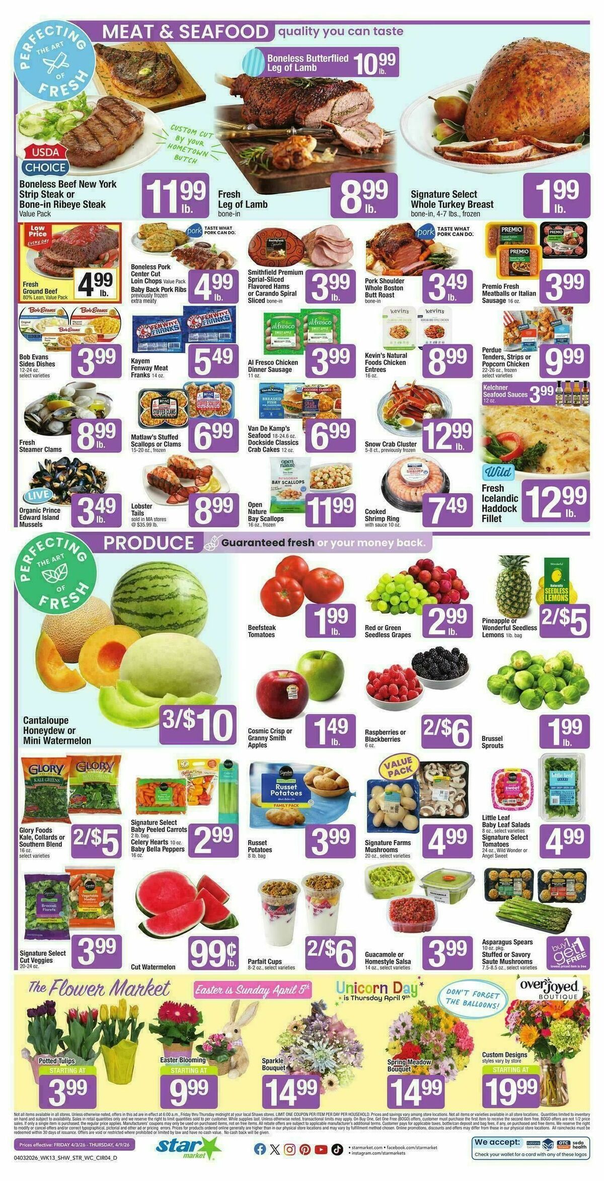 Star Market Weekly Ad from April 3