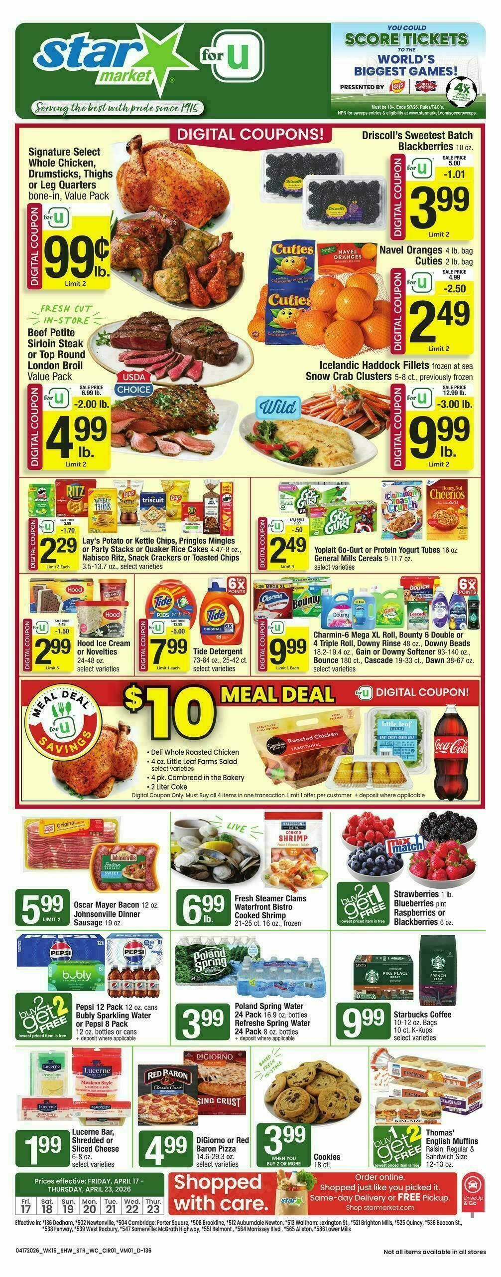 Star Market Weekly Ad from April 17