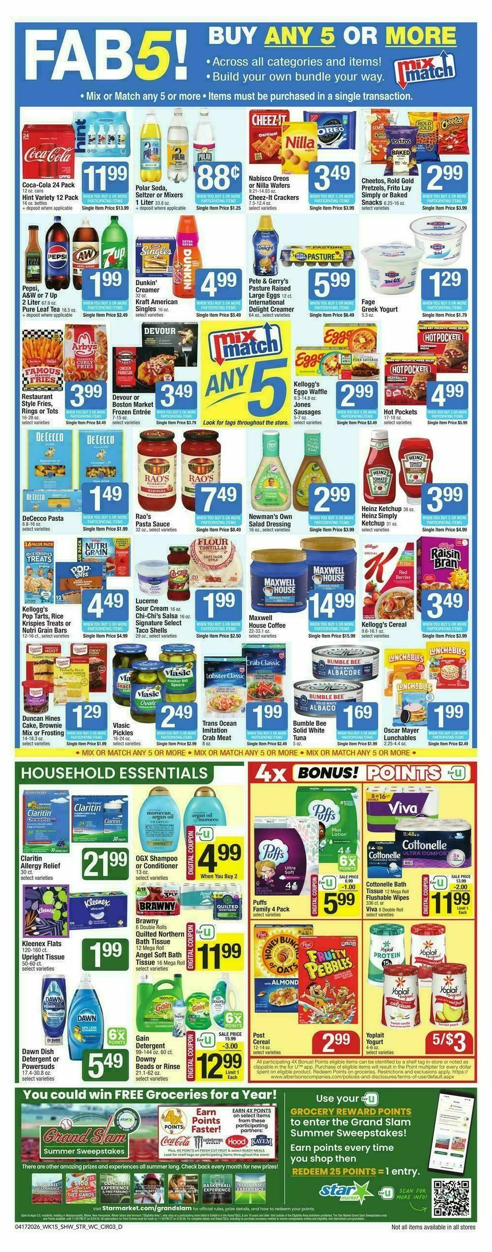 Star Market Weekly Ad from April 17