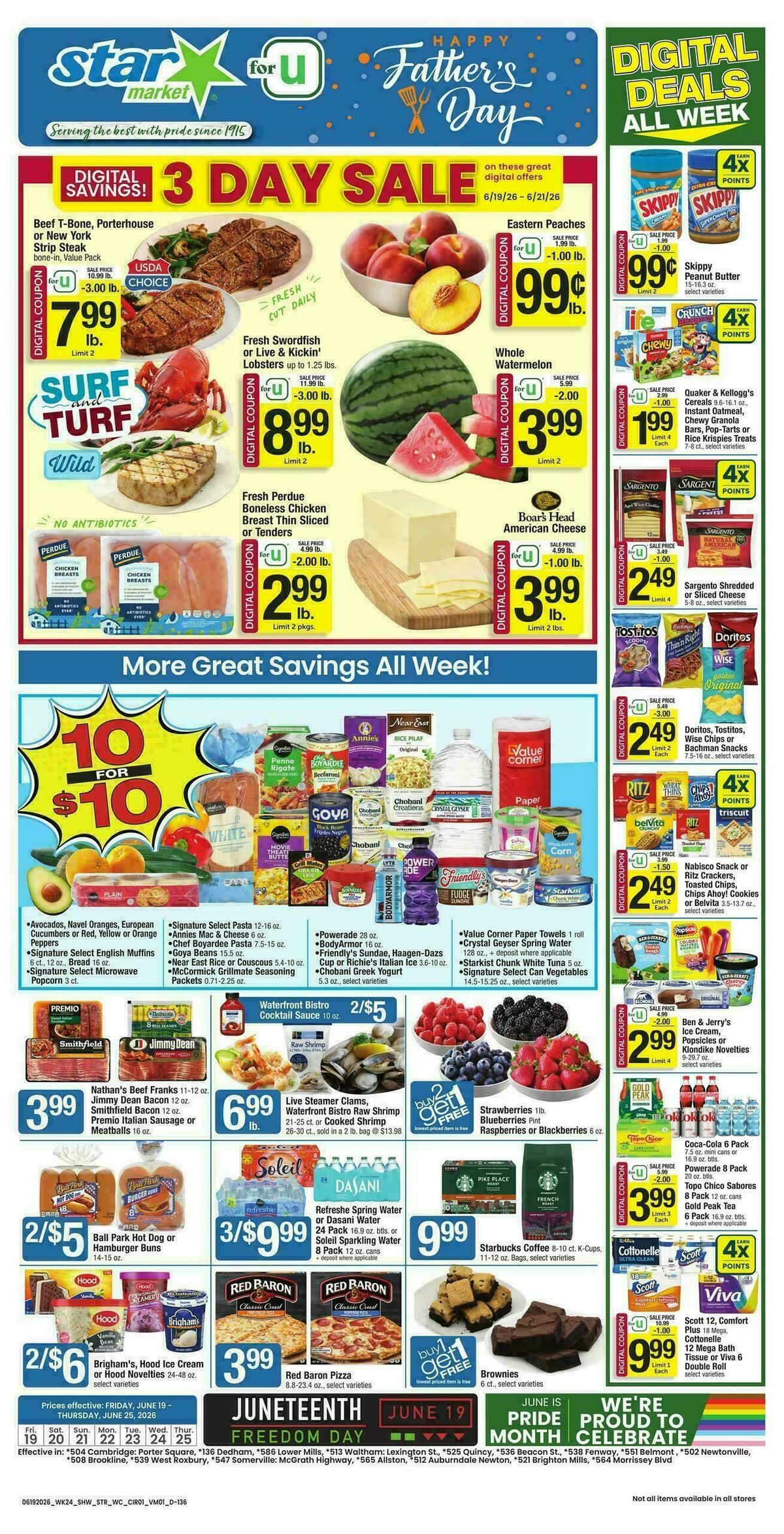 Star Market Weekly Ad from June 19