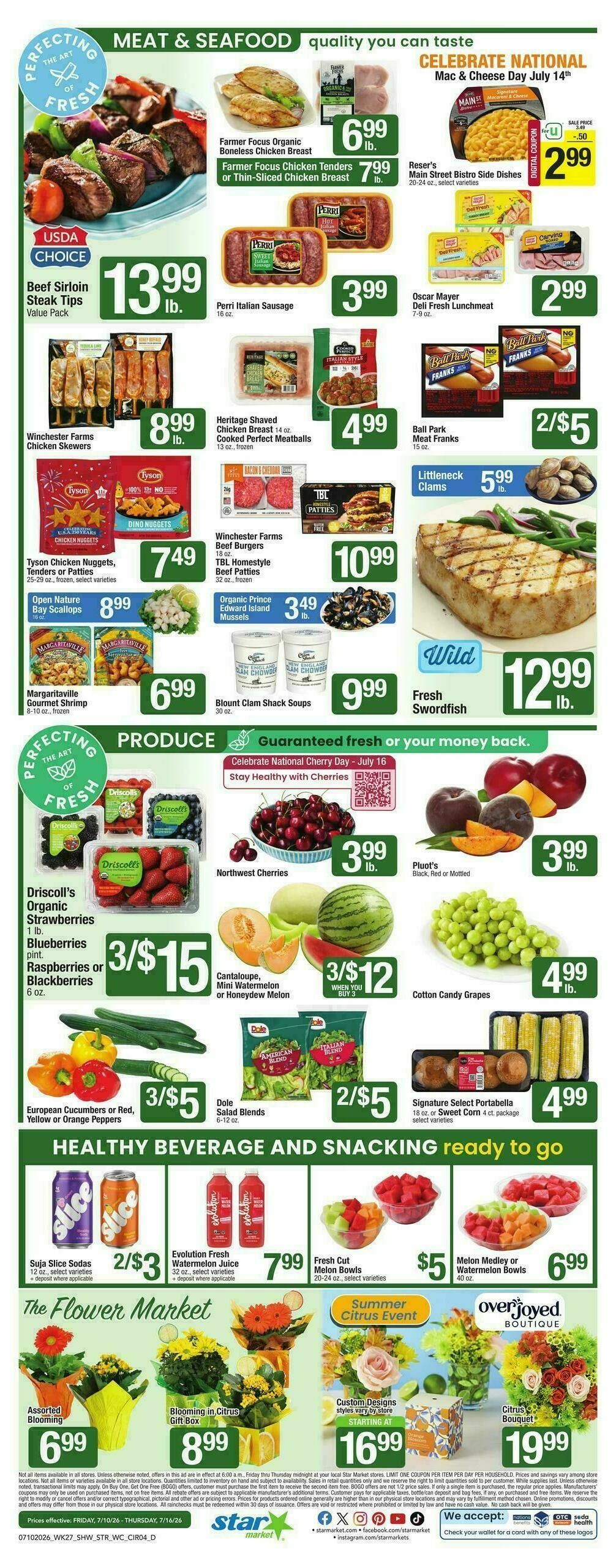 Star Market Weekly Ad from July 10