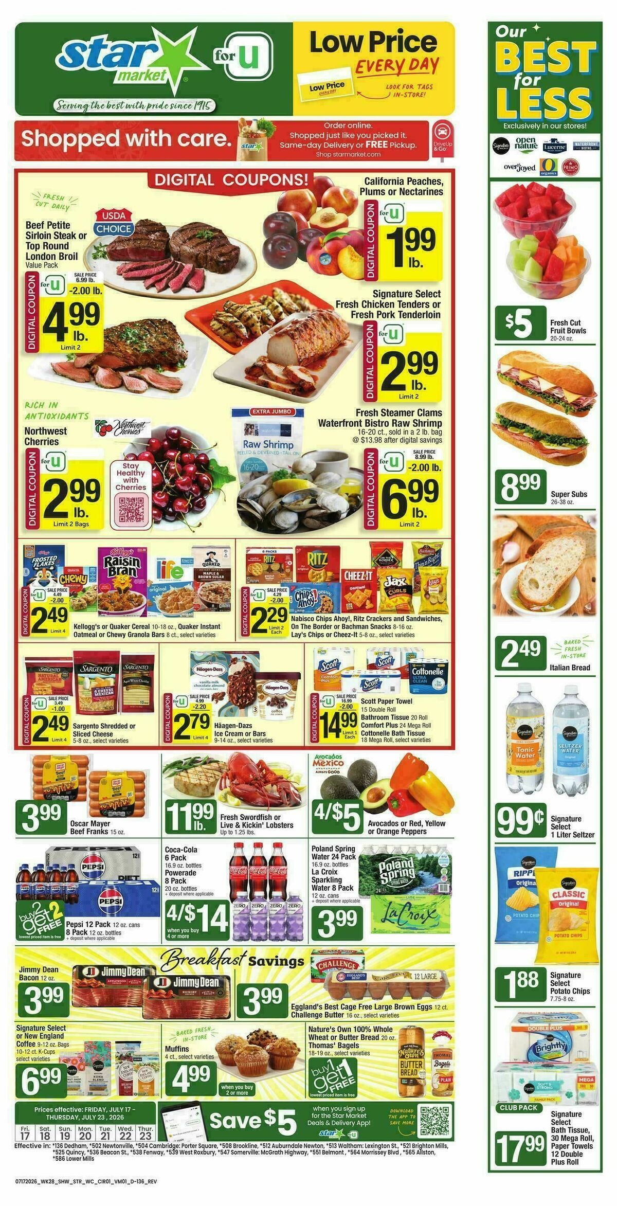 Star Market Weekly Ad from July 17
