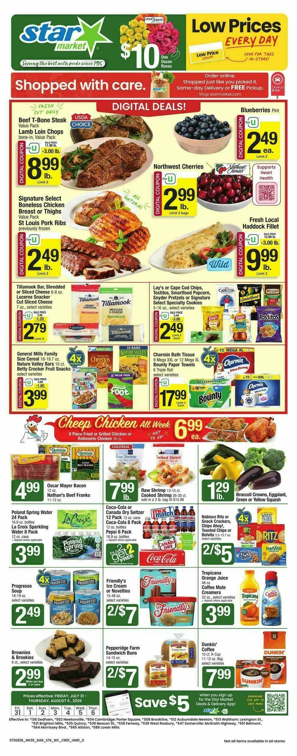 Star Market Weekly Ad from July 31