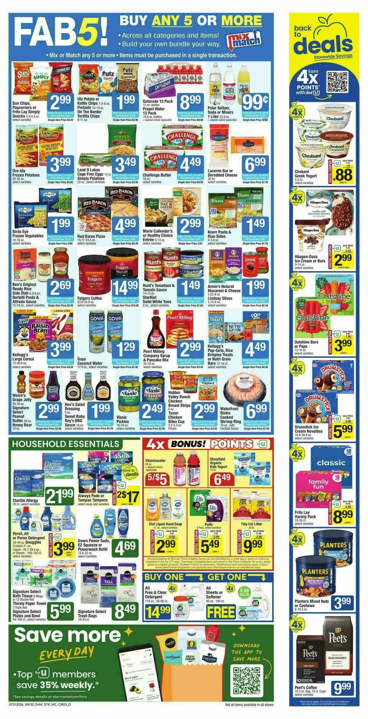 Star Market Weekly Ad from July 31