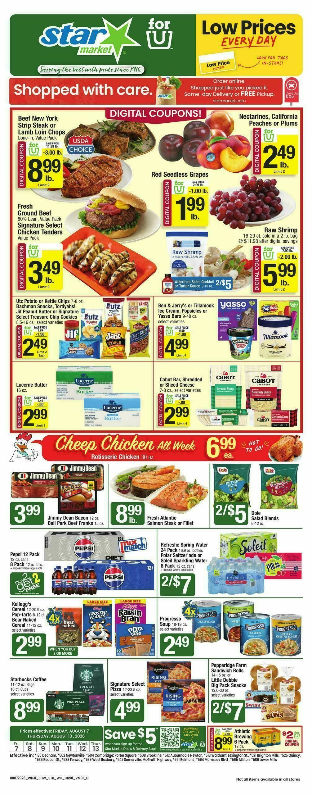 Star Market Weekly Ad from August 7