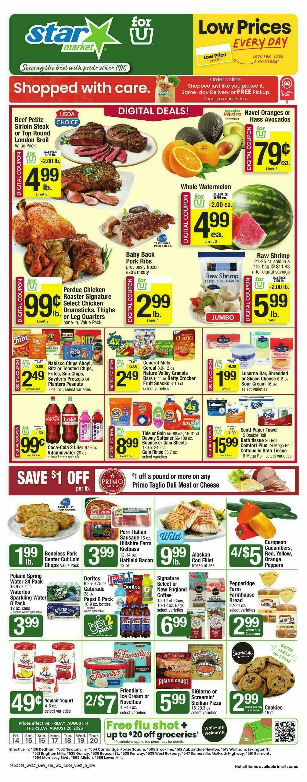Star Market Weekly Ad from August 14