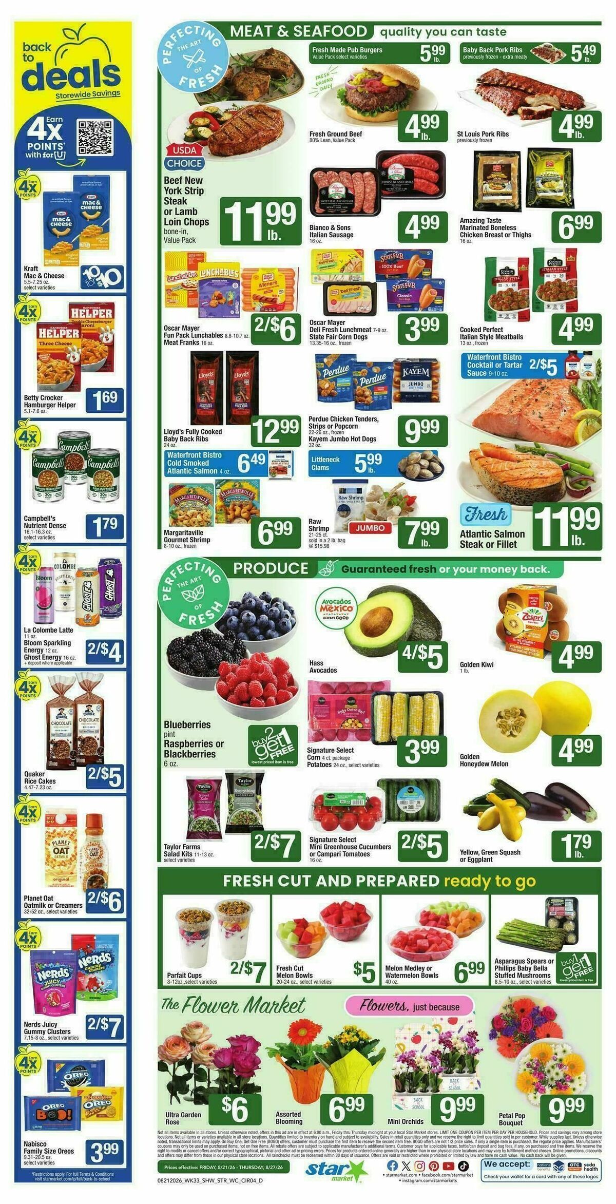 Star Market Weekly Ad from August 21