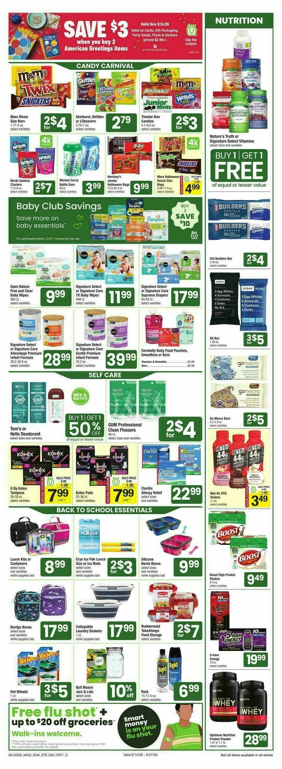 Star Market Weekly Ad from August 21