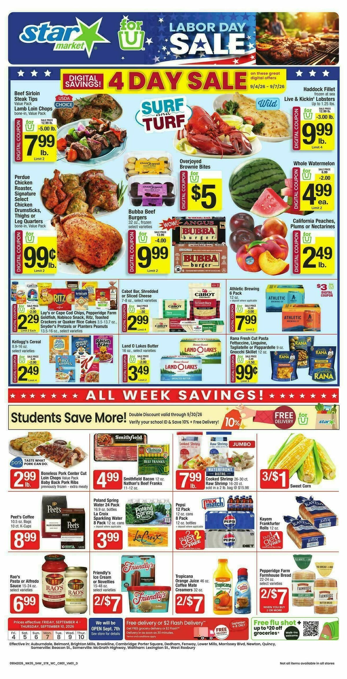 Star Market Weekly Ad from September 4