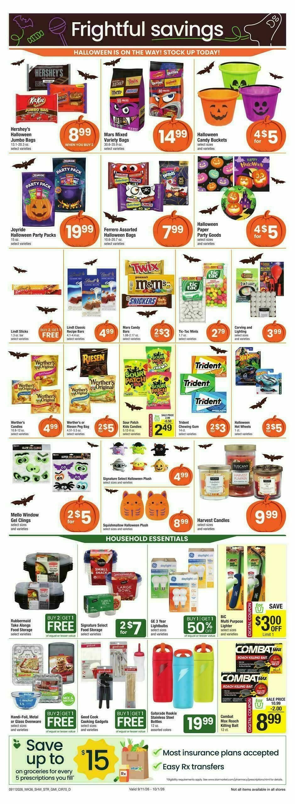 Star Market Weekly Ad from September 11