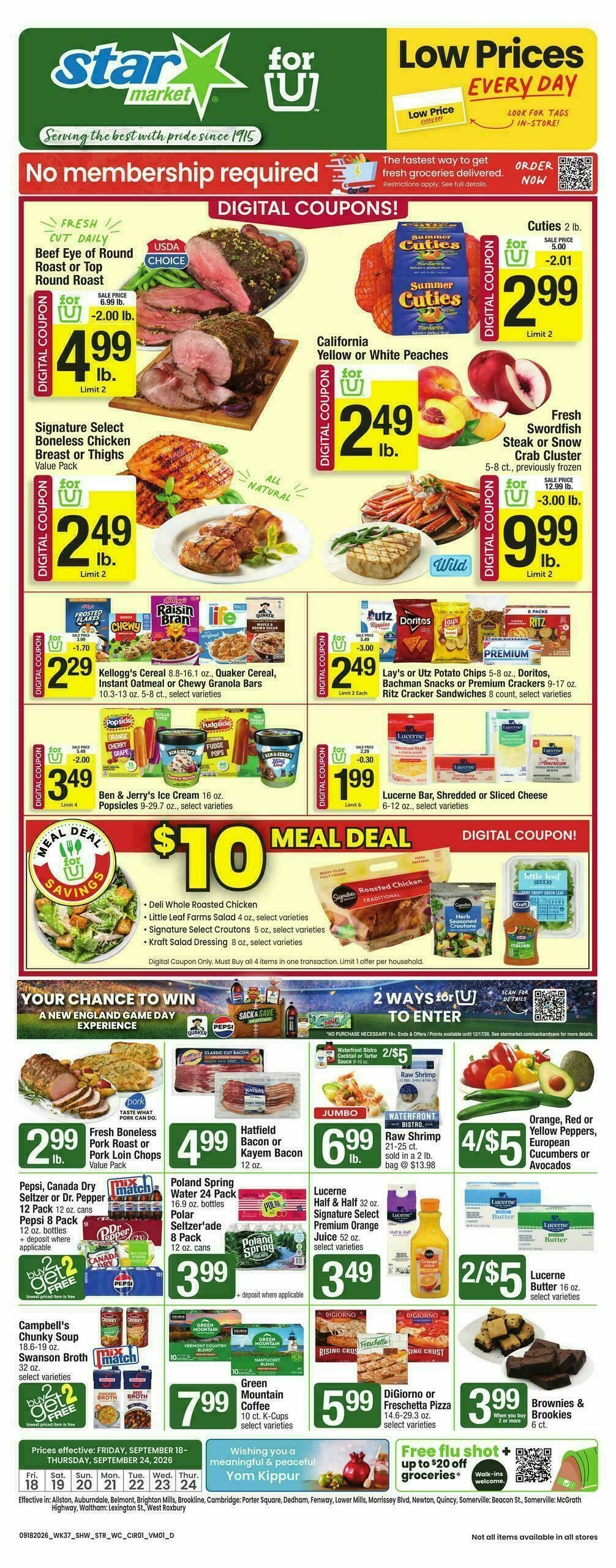 Star Market Weekly Ad from September 18