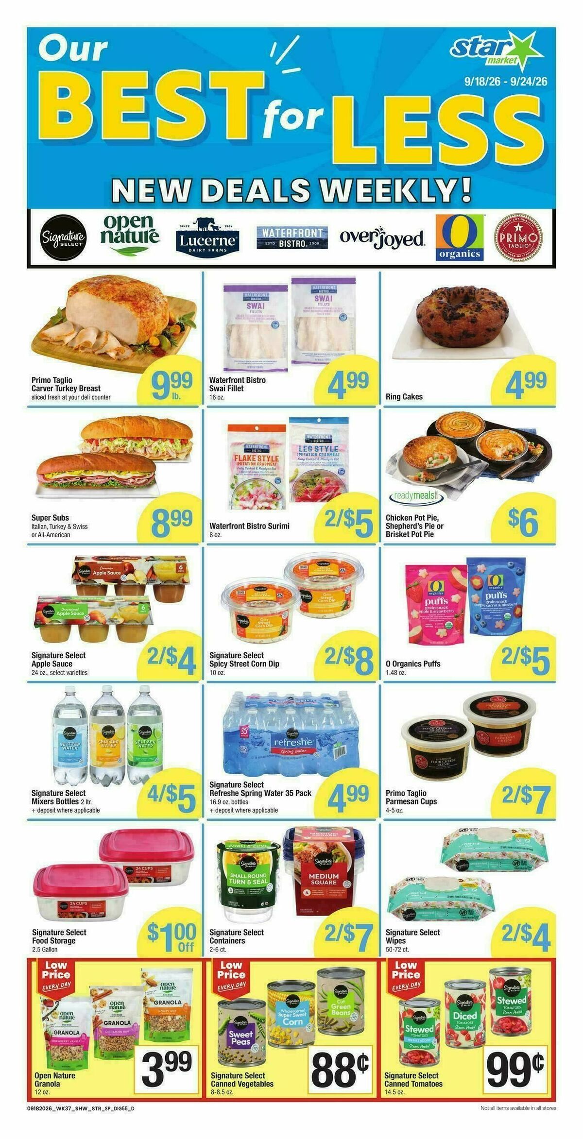Star Market Weekly Ad from September 18
