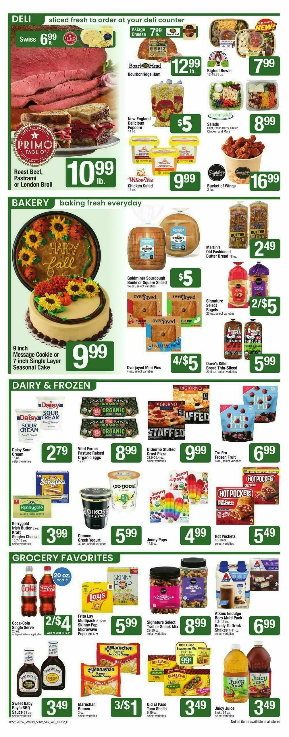 Star Market Weekly Ad from September 25