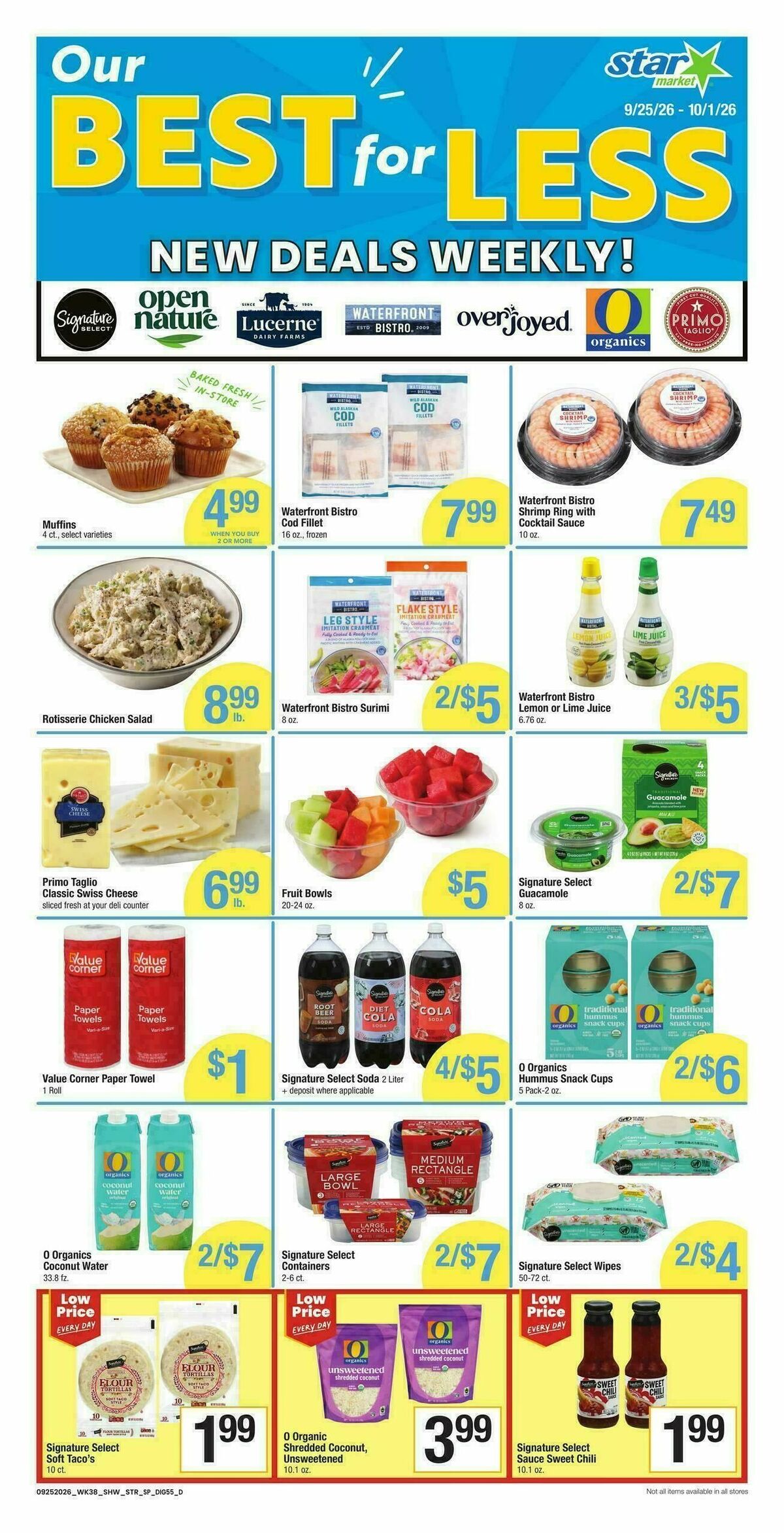 Star Market Weekly Ad from September 25