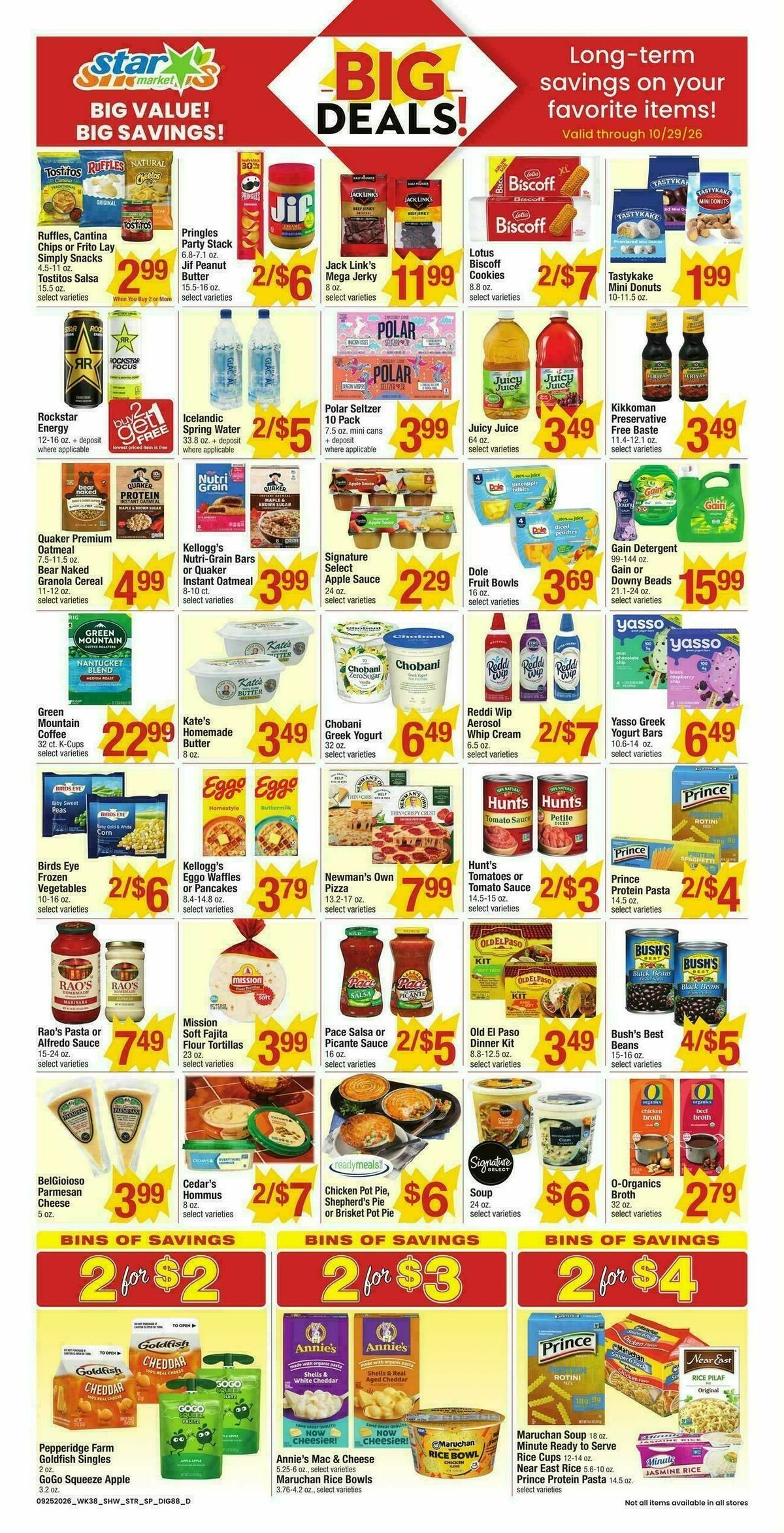 Star Market Weekly Ad from September 25