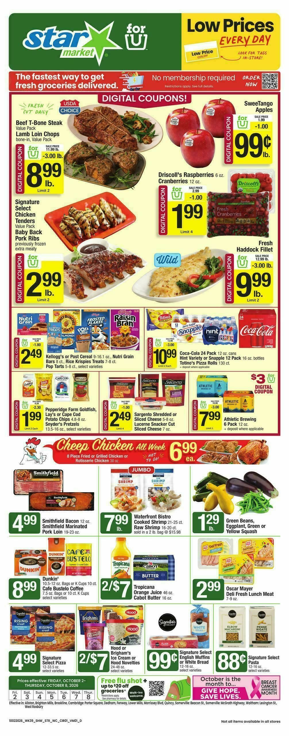 Star Market Weekly Ad from October 2