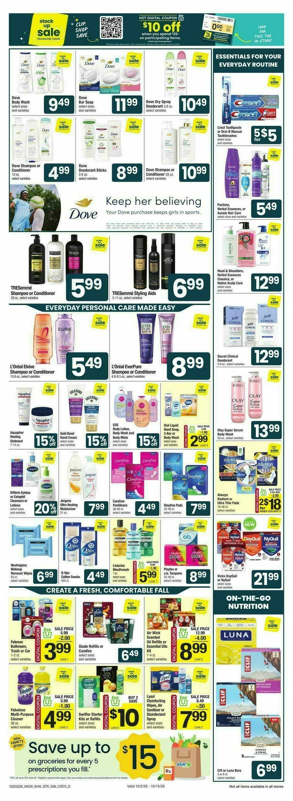 Star Market Weekly Ad from October 2