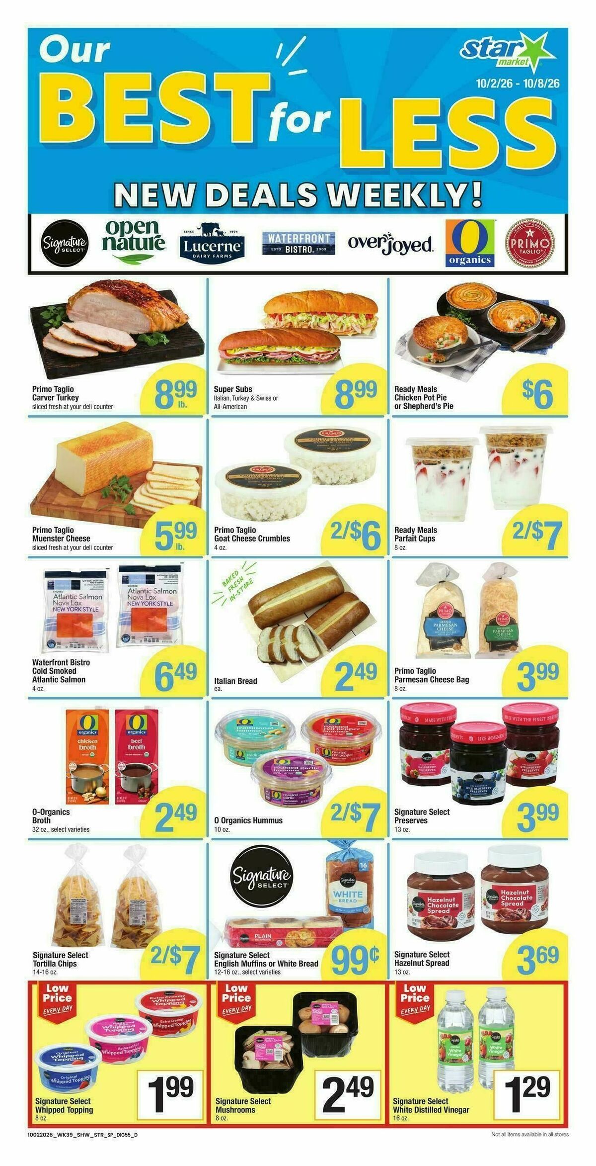 Star Market Weekly Ad from October 2