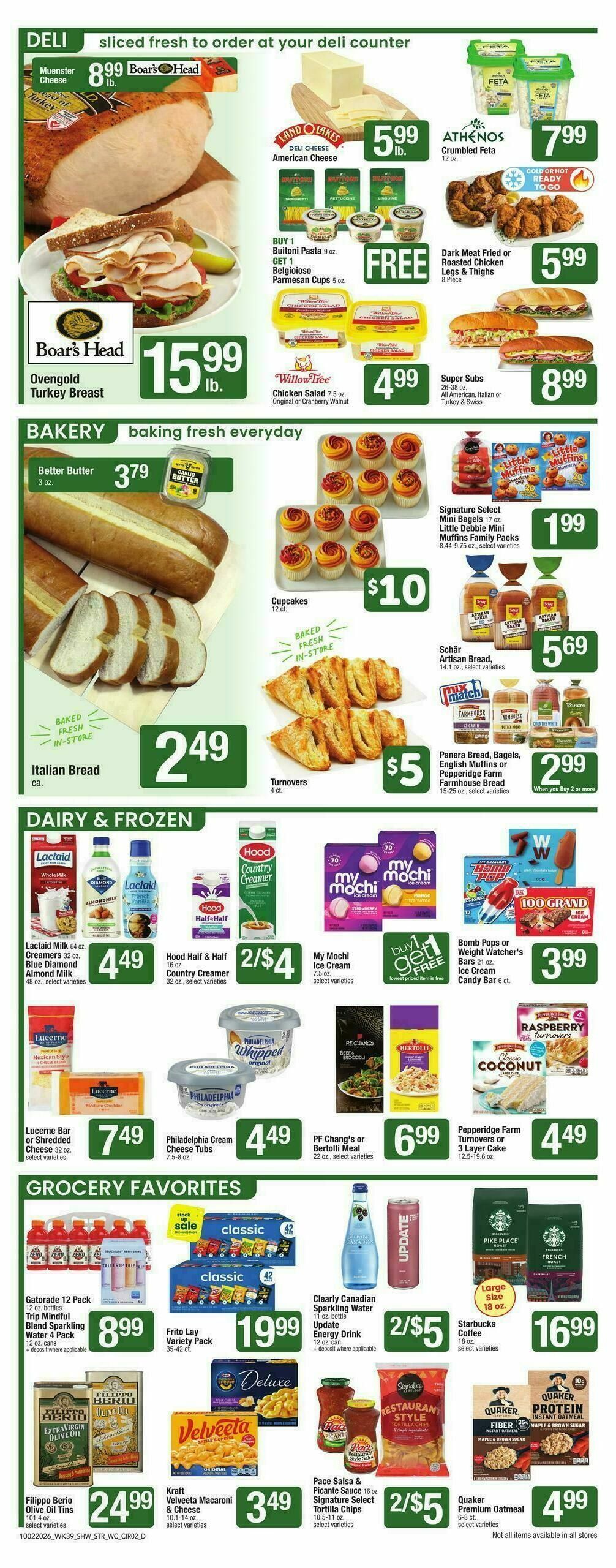 Star Market Weekly Ad from October 2