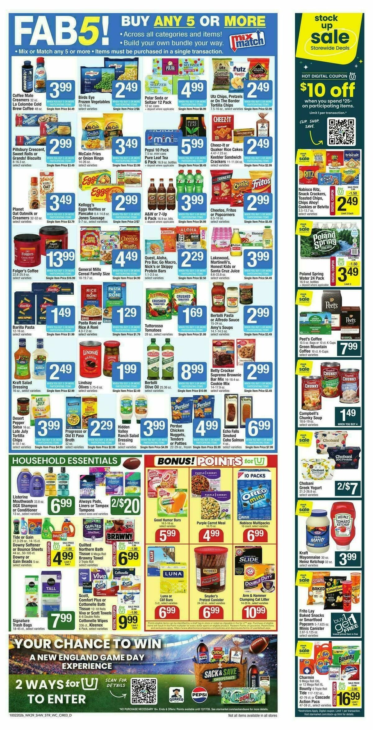 Star Market Weekly Ad from October 2