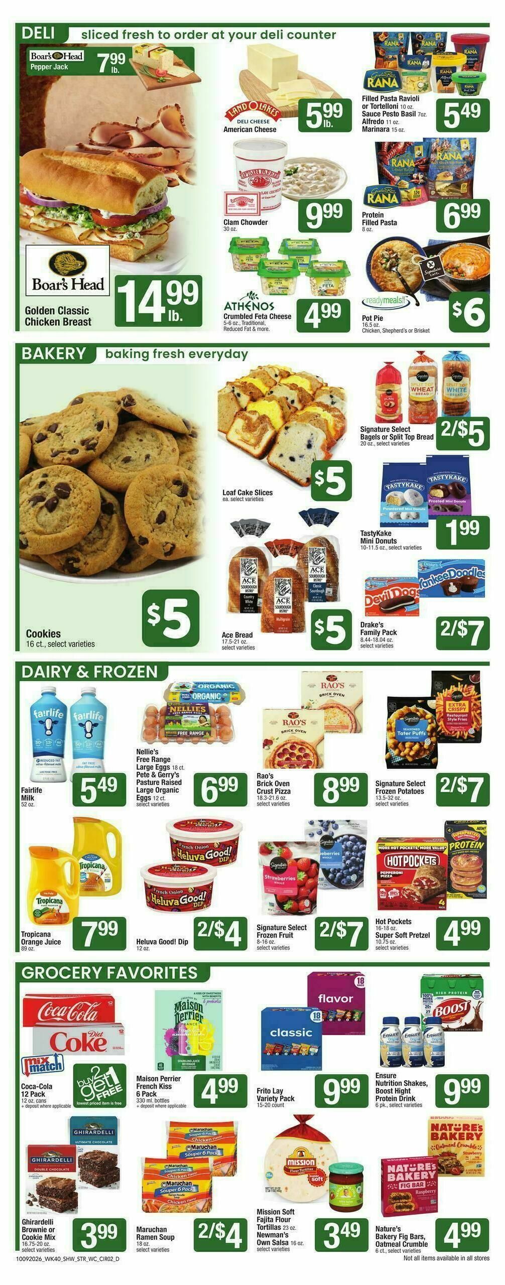 Star Market Weekly Ad from October 9