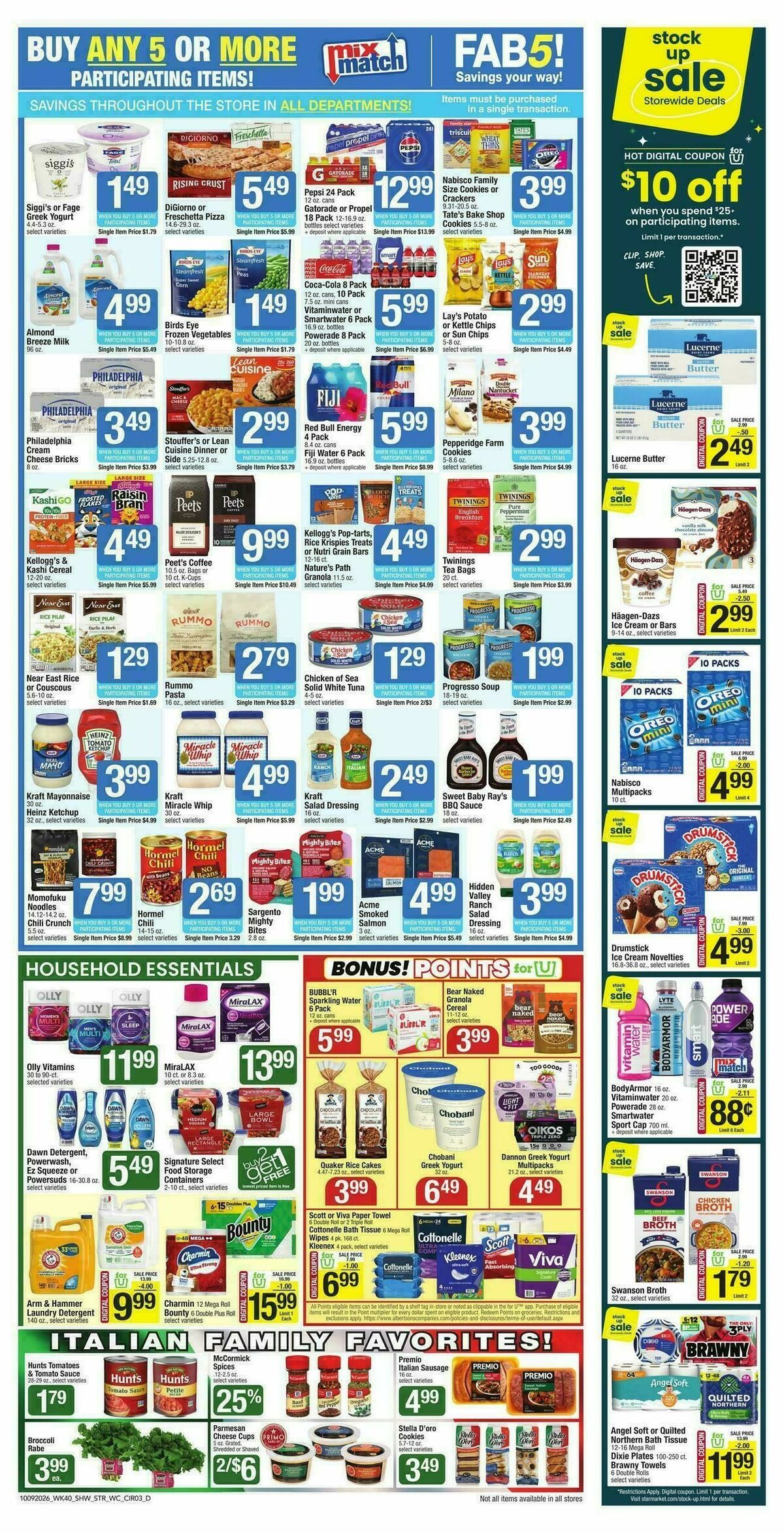 Star Market Weekly Ad from October 9