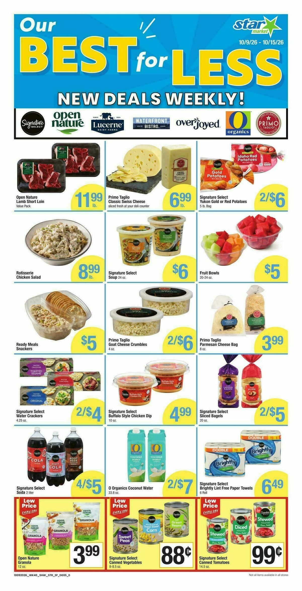 Star Market Weekly Ad from October 9