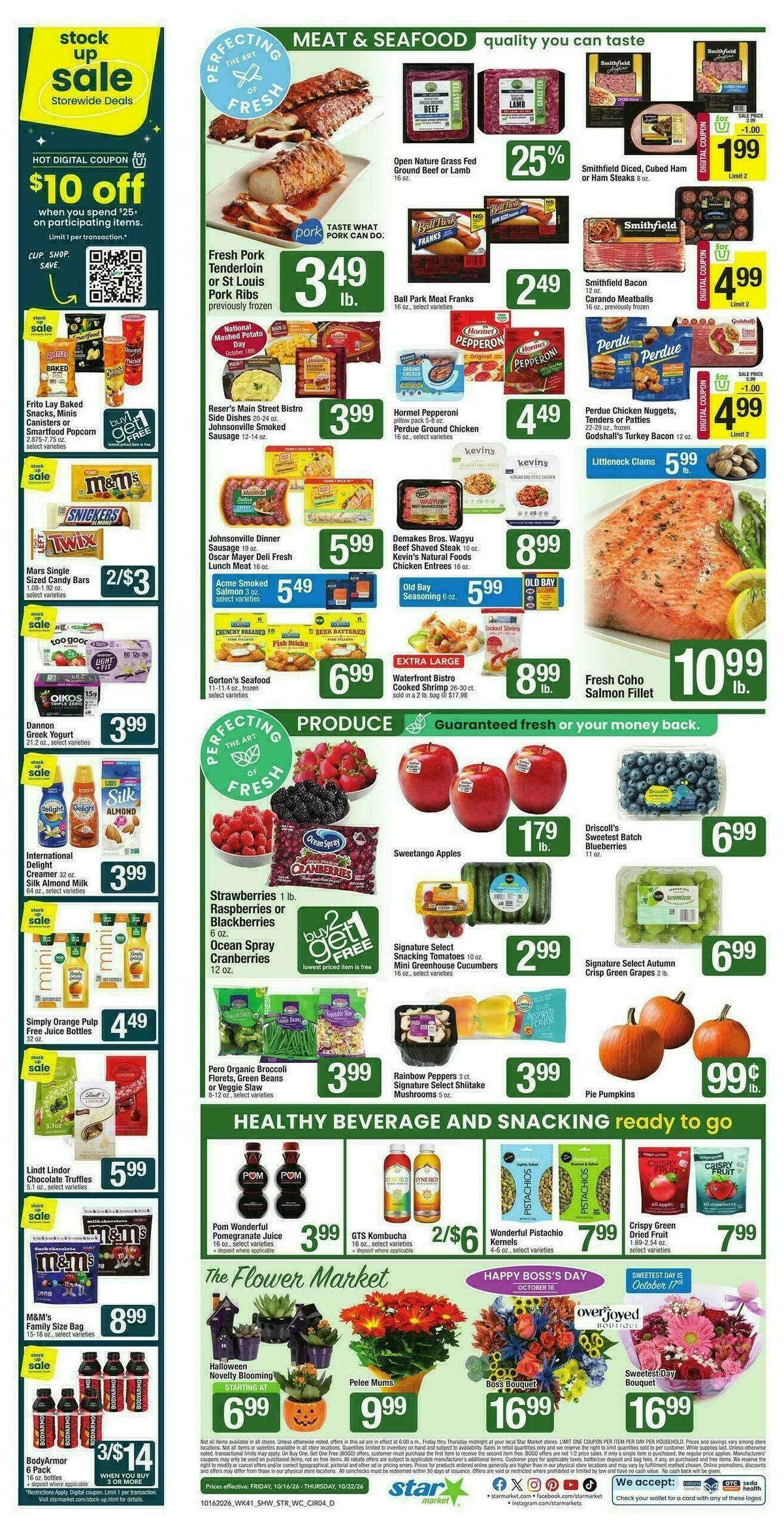Star Market Weekly Ad from October 16