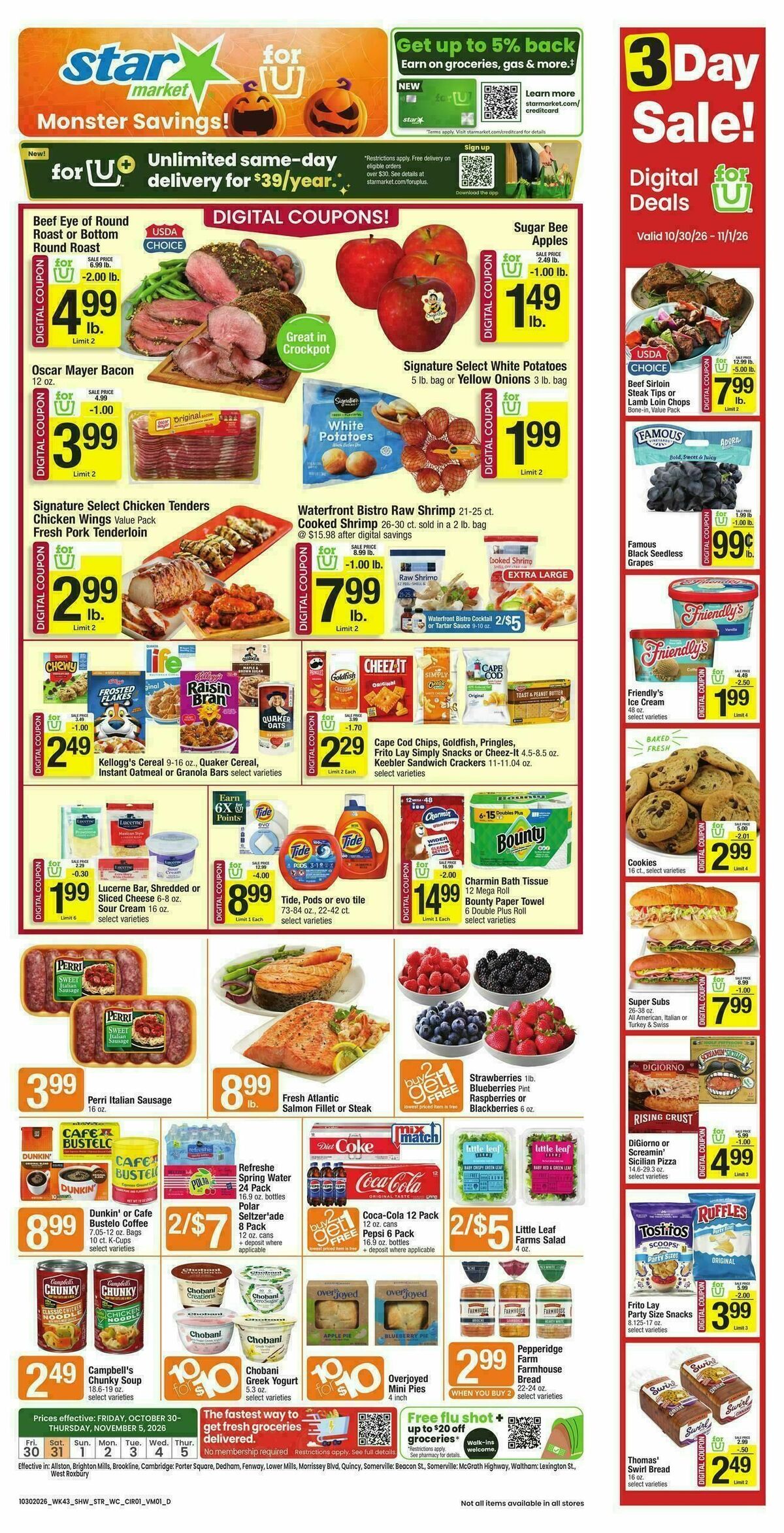 Star Market Weekly Ad from October 30