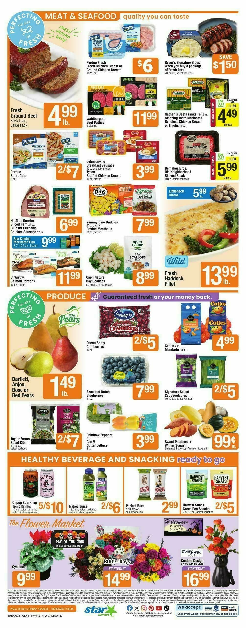 Star Market Weekly Ad from October 30