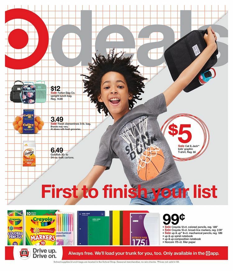 Target Weekly Ad from August 22