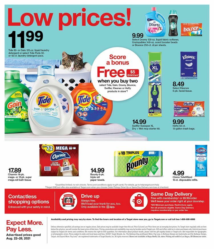 Target Weekly Ad from August 22