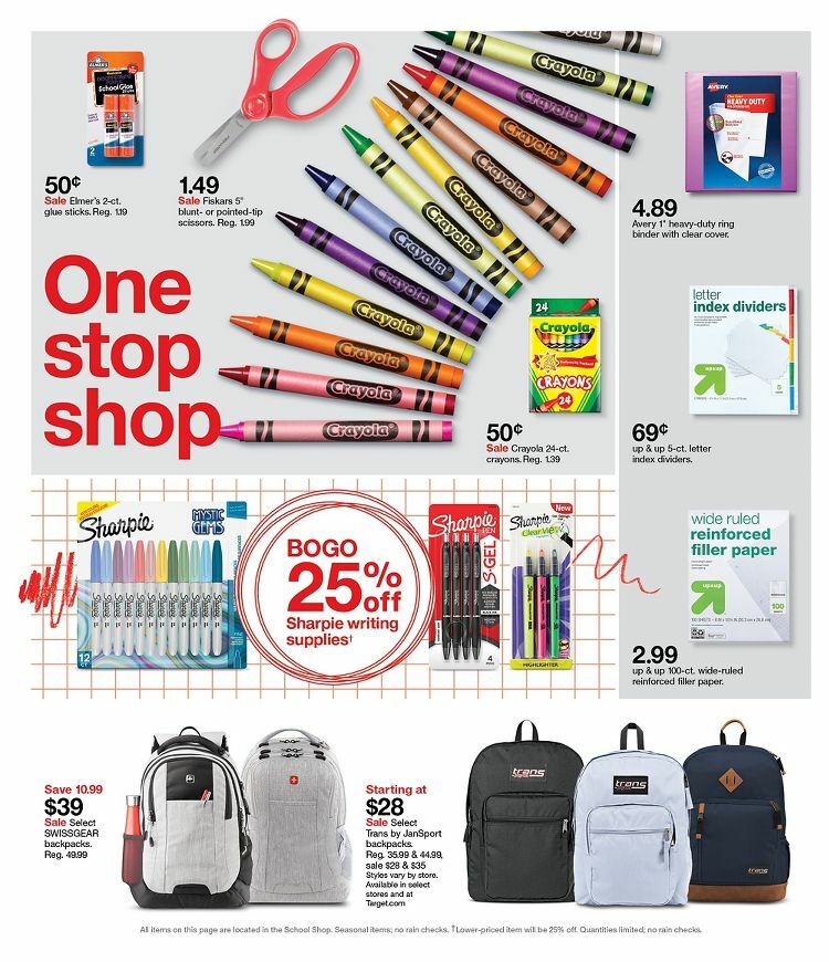 Target Weekly Ad from August 22