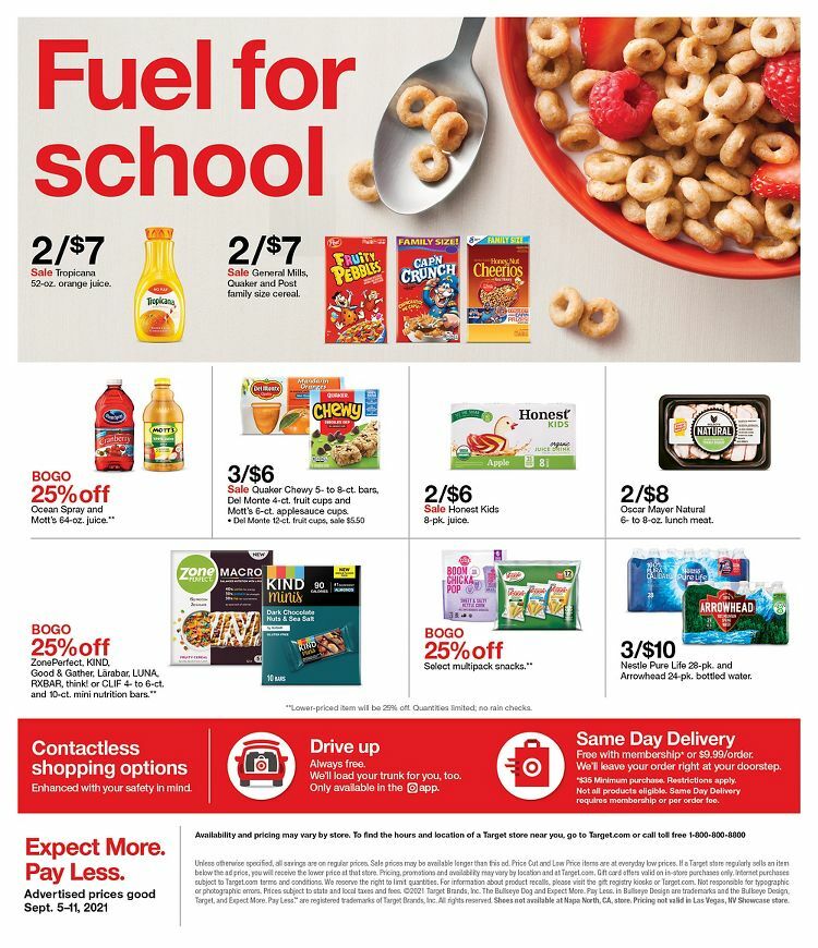 Target Weekly Ad from September 5